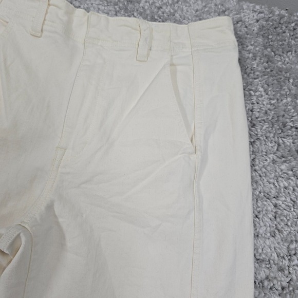Madewell Jeans Womens 30 Cream High Rise Tapered‎ Denim Office READ - Picture 3 of 16